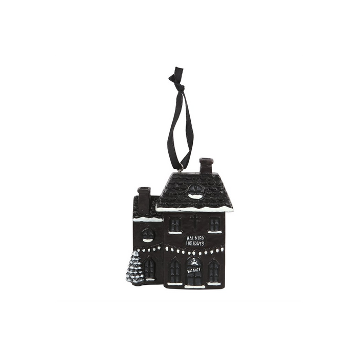 Haunted Holiday House Resin Christmas Decoration 🇬🇧