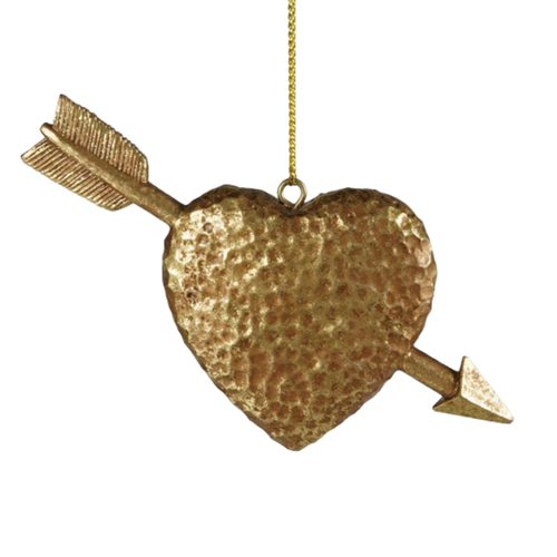 Heart and Arrow Ornament