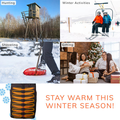 Our warming vest is the best heated jacket for hunting and golfing in the winter