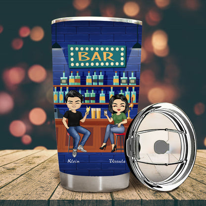Here's To Another Year Of Bonding Over Alcohol Best Friends - Bestie BFF Gift - Personalized Custom Tumbler