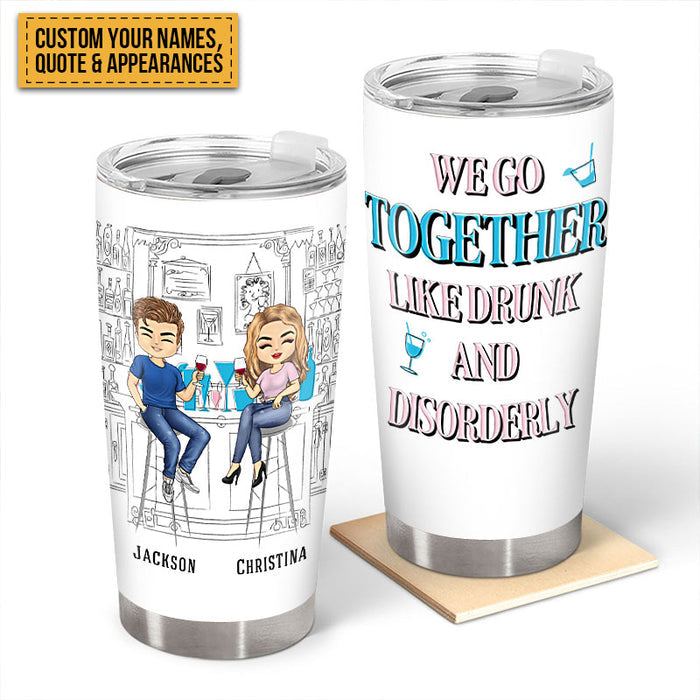 Here's To Another Year Of Bonding Over Alcohol White Best Friends - Bestie BFF Gift - Personalized Custom Tumbler