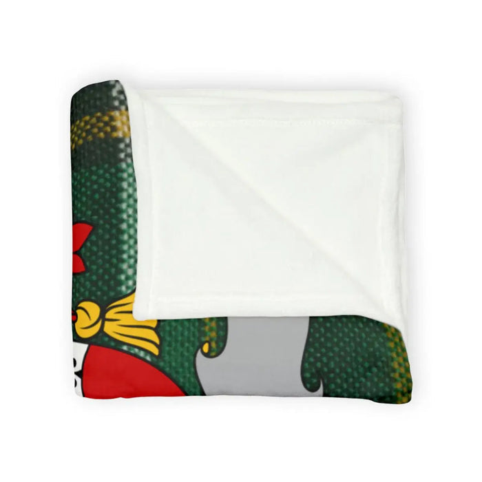 Cozy Christmas Blanket with Festive Holiday Graphics