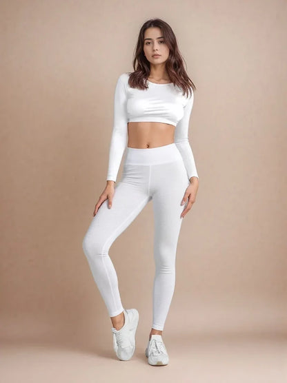 High-waisted seamless shaping leggings for women 🇬🇧