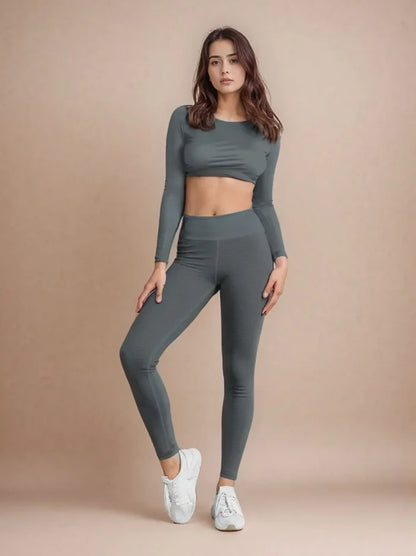 High-waisted seamless shaping leggings for women 🇬🇧