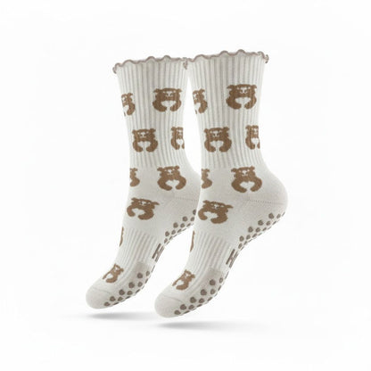 Honey Bear Grip Socks
