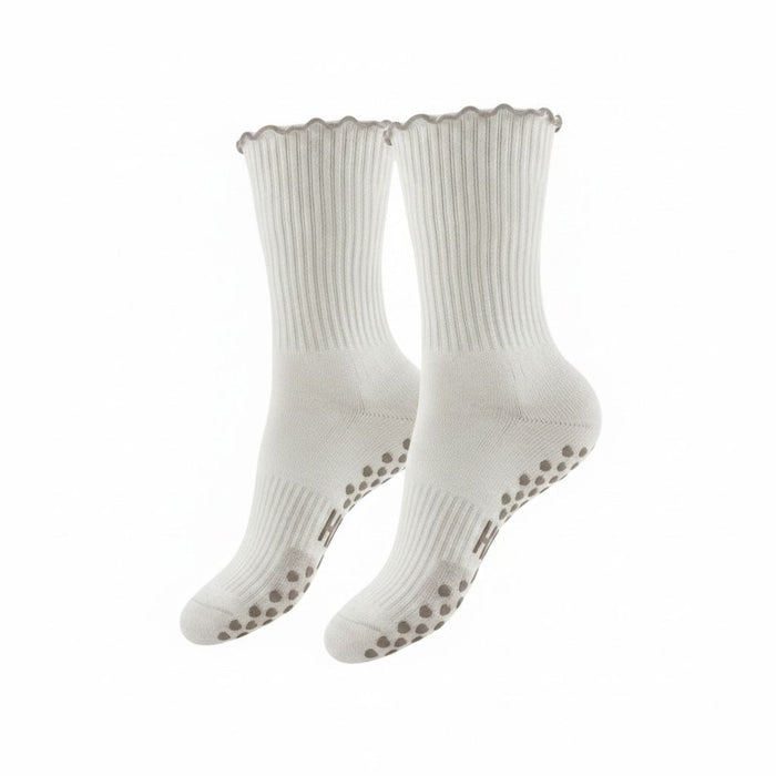 Honey Grip Socks - Classic White