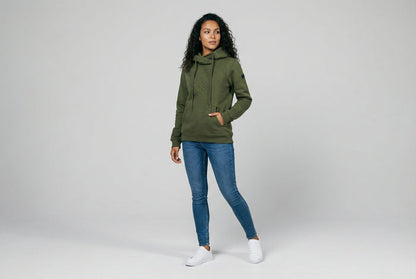 Hoodie Ari oliv