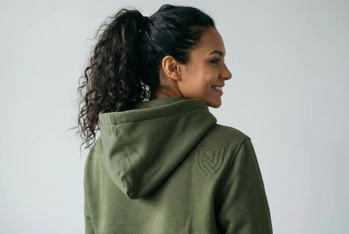 Hoodie Ari oliv