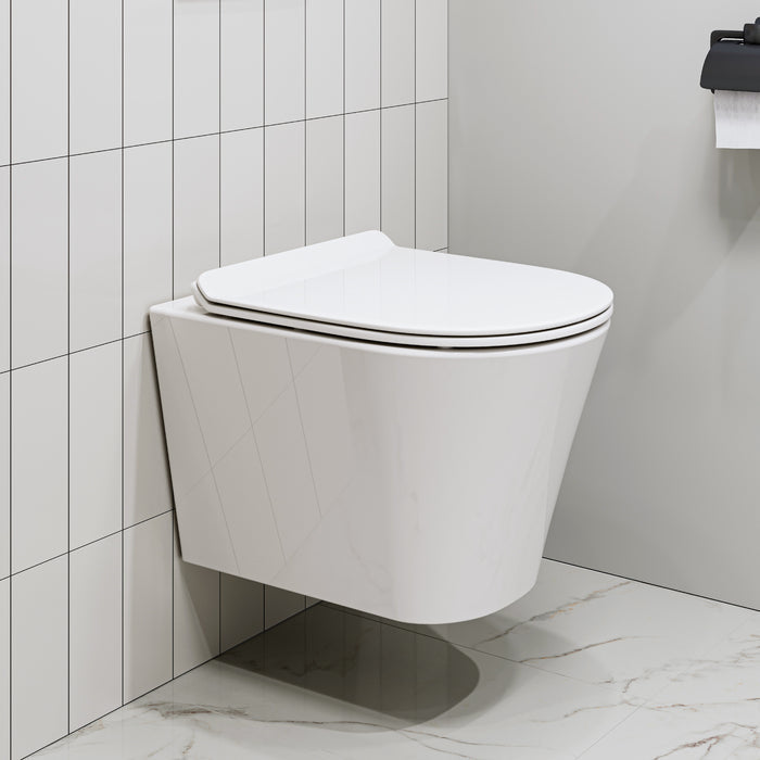 HOROW UG08R Wand-WC aus Keramik mit Soft-Close-Sitz & Nano-Beschichtung