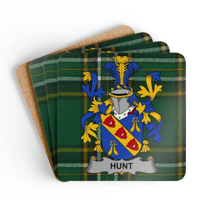 Family Coat of Arms Design on Cork Coaster