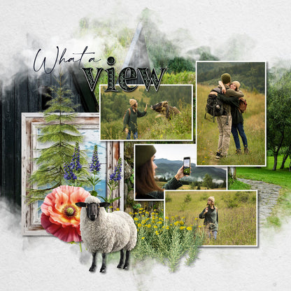 Iceland Masked Overlays 1 Digital Scrapbook Kit