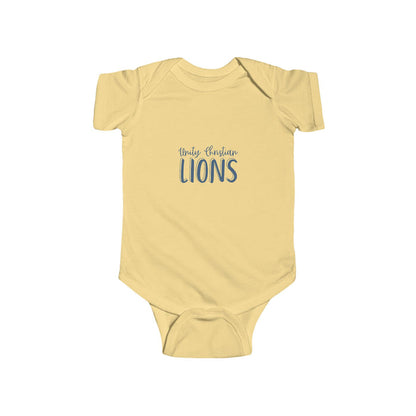 Infant Bodysuit – 'Lions' Baby Onesie (School/Team Spirit)