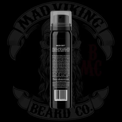 INGEN DOFT (UNSCENTED) BEARD & BODY LOTION SPRAY