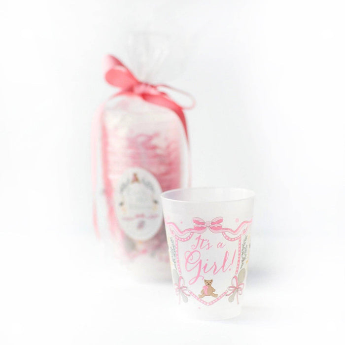 “It's A Girl" Frosted Cups
