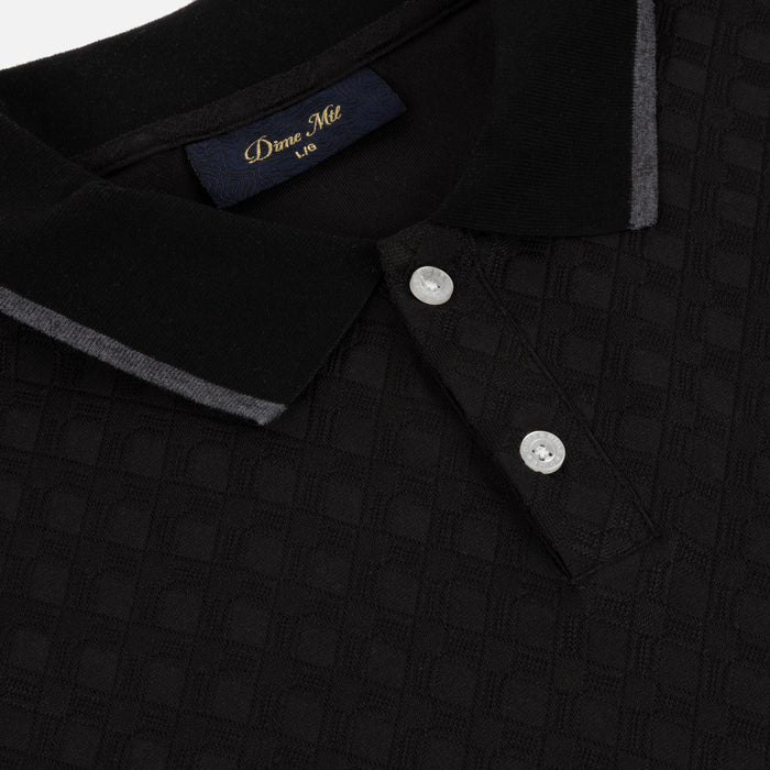 Jacquard LS Polo