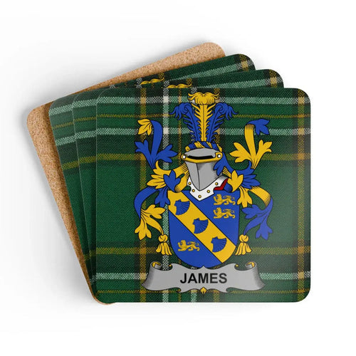 James Family Crest Coasters