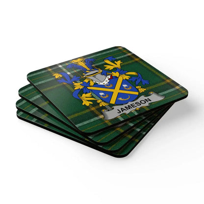 Custom Family Crest Design Beverage Coasters