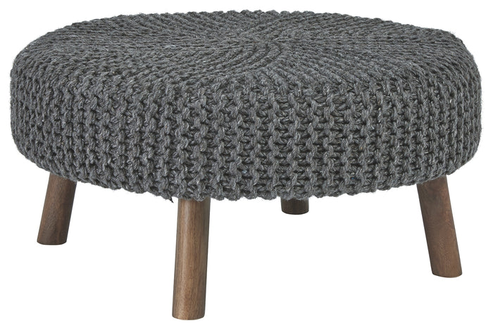 Jassmyn A3000216 Charcoal Oversized Accent Ottoman