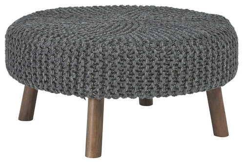 Jassmyn A3000216 Charcoal Oversized Accent Ottoman