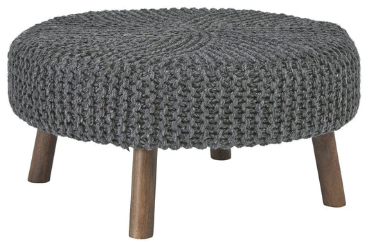 Jassmyn A3000216 Charcoal Oversized Accent Ottoman