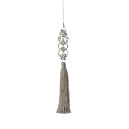 Jewel with Tassel Ornament