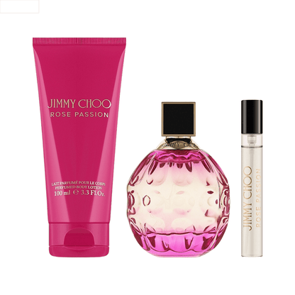 Jimmy Choo Women's Perfume Jimmy Choo Rose Passion Women's Gift Set (100ml EDP + 100ml Body Lotion + 7.5ml EDP)