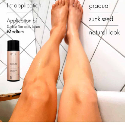 JOIK Organic Sunless Tan Body Lotion Itseruskettava voide 150ml Medium