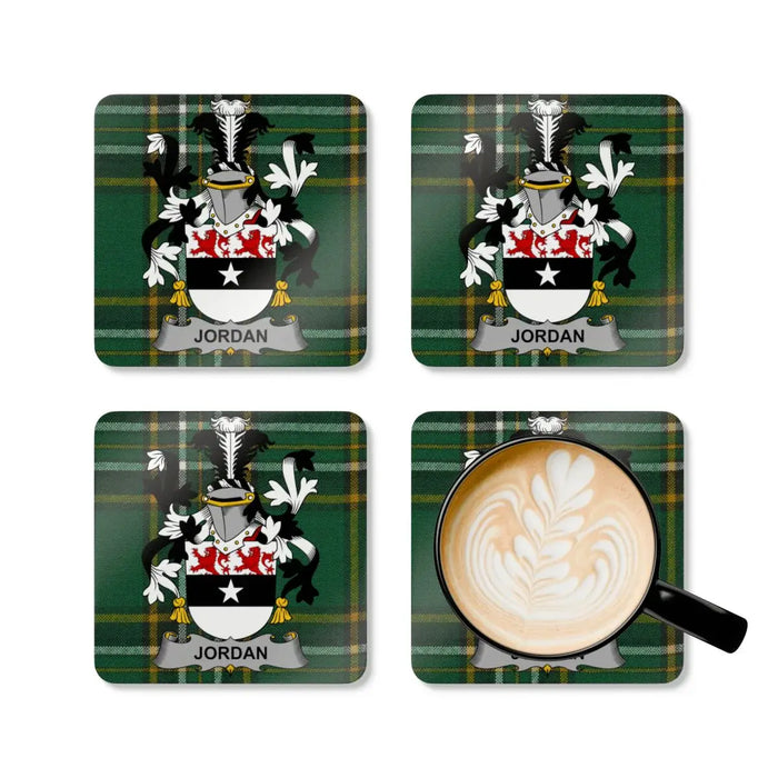 Family Crest Jordan Design Art Green Pattern