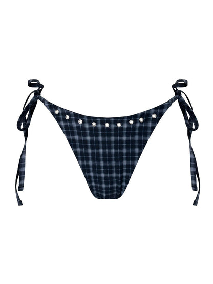 Joyce Bottom / Indigo Plaid