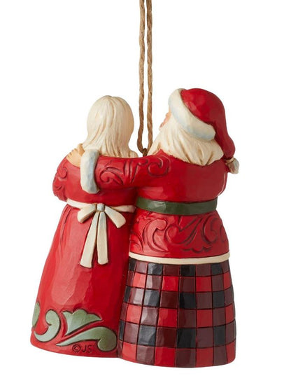 JS Santa and Mrs Claus Ornament