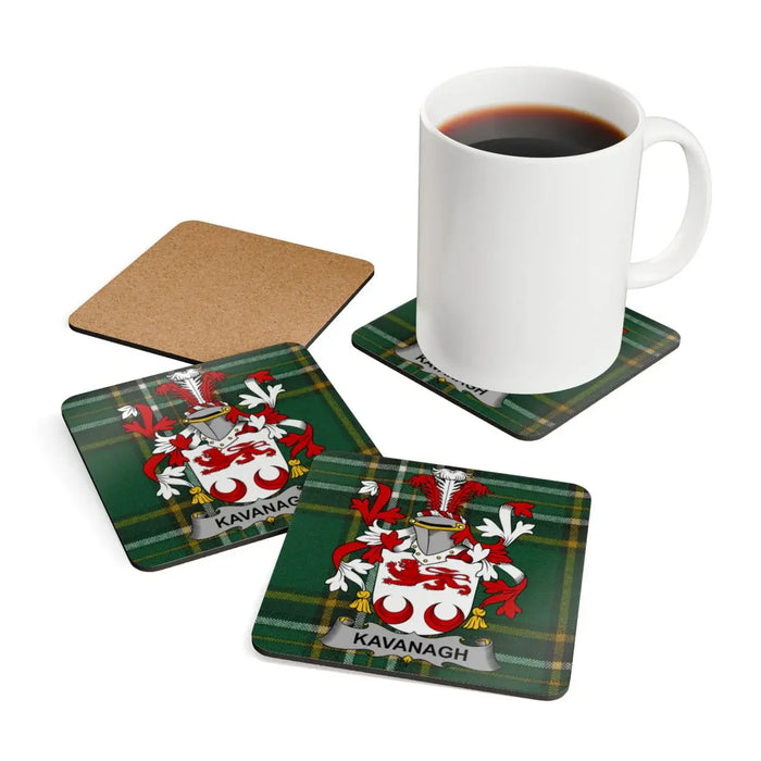 Kavanagh Family Crest Coaster Set beverage
