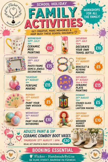 Kids & Adult Mixed Workshop Deposit