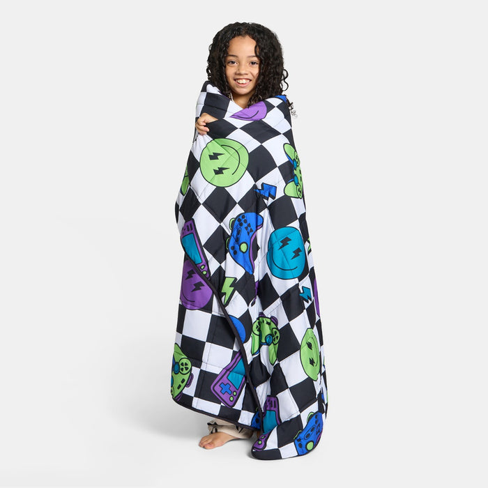 Kids Gaming Checkerboard Print Weighted Blanket, Multi - 3kg 🇬🇧