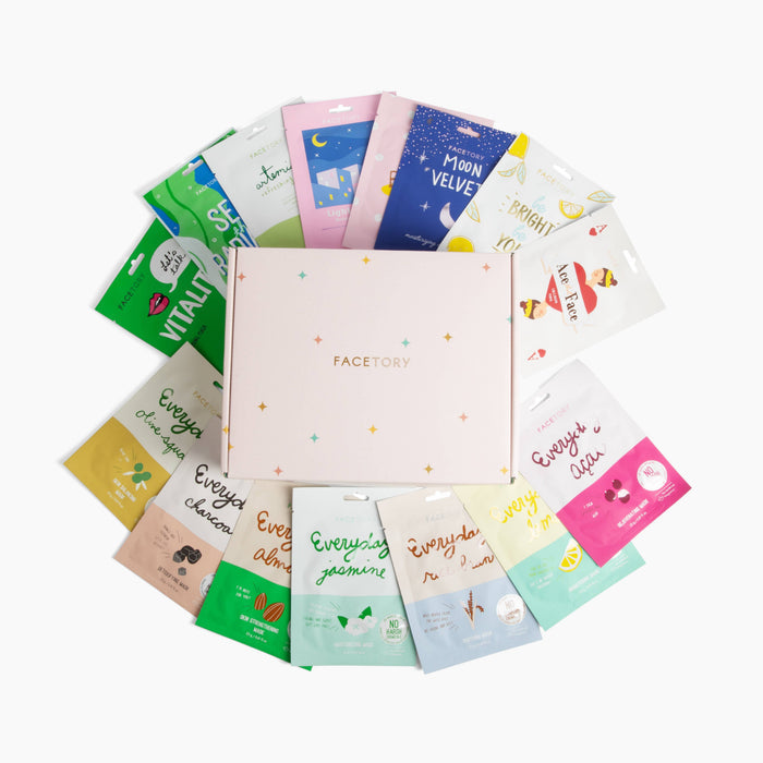 Korean Beauty - Mask Gift Set - Just Keep Glowing -Set of 15