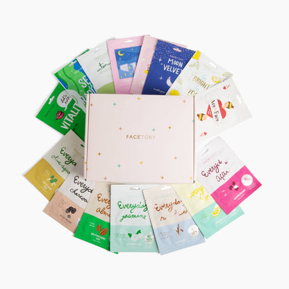 Korean Beauty - Mask Gift Set - Just Keep Glowing -Set of 15
