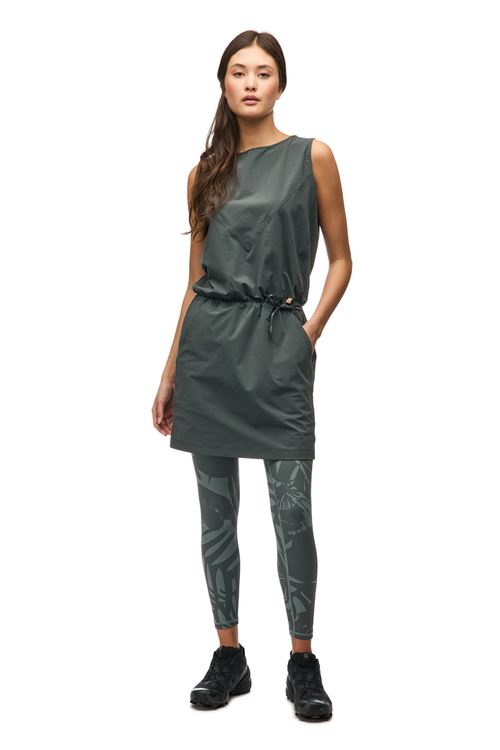 Laco V Woven Stretch Midi Dress