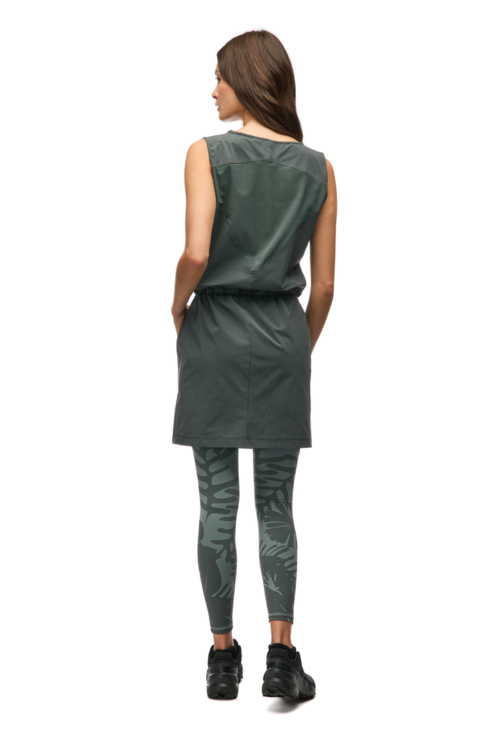 Laco V Woven Stretch Midi Dress