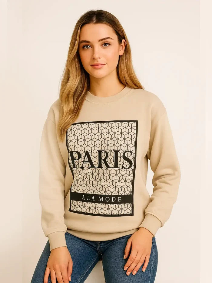 Ladies Paris A LA Mode Sweatshirt 🇬🇧