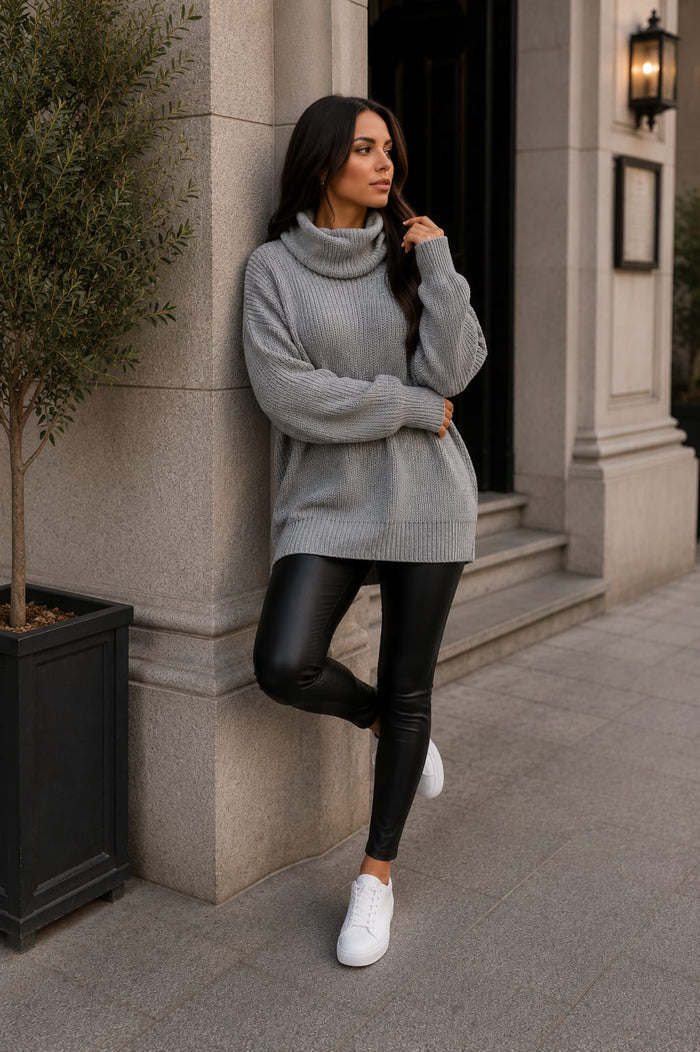 Ladies Polo Knitted Florecent Jumper 🇬🇧