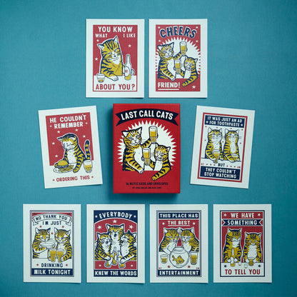 Last Call Cats Notecards & Envelopes