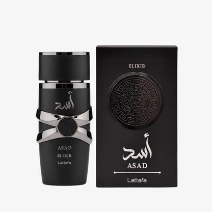 Lattafa Asad Elixir - Alcohol-Based Eau De Parfum, Unisex Use Single Item, 100ml