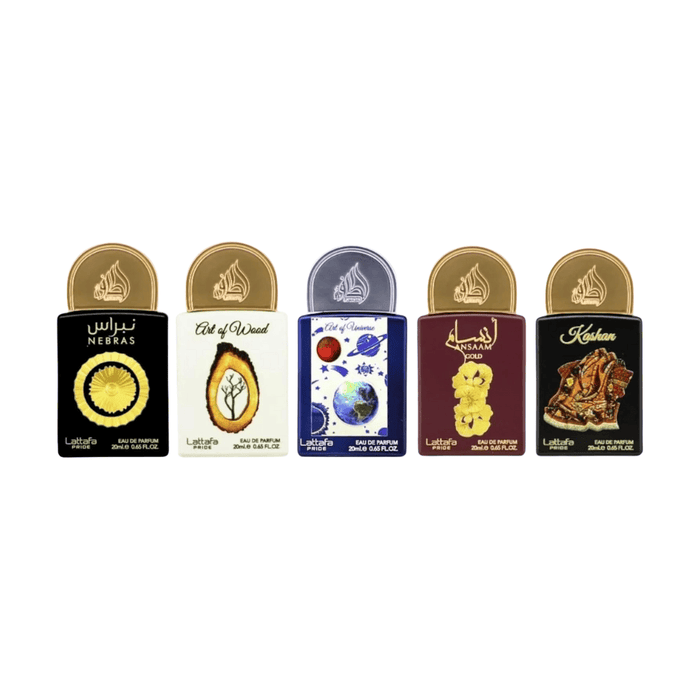 Lattafa Unisex Perfume Lattafa Pride Collection No. 3 Eau de Parfum Unisex Fragrance Gift Set (5 x 20ml)