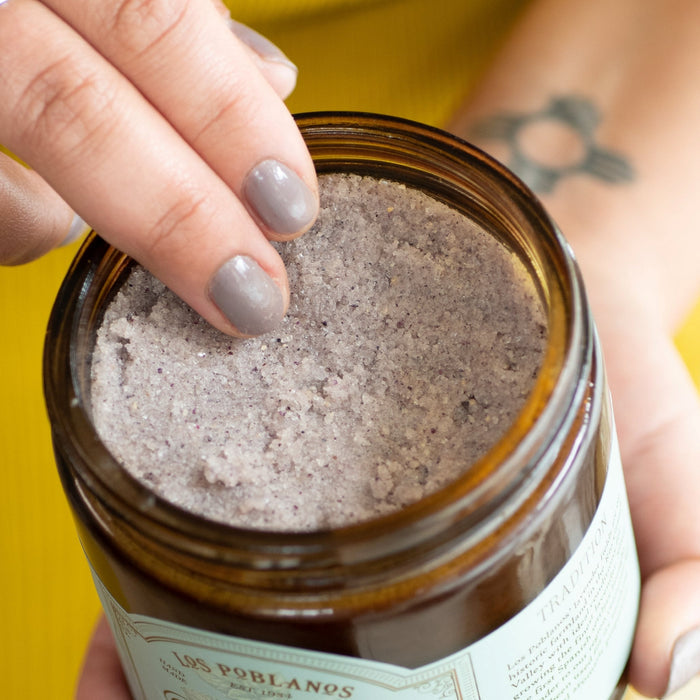 Lavender Peppermint Blue Corn Body Scrub | Los Poblanos