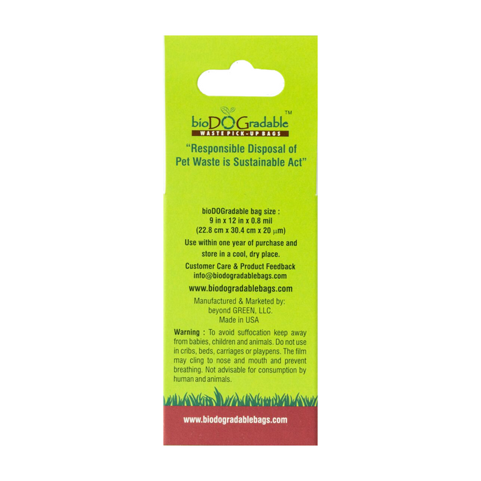 Leash Dispenser with 15 Dog Poop Bags