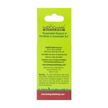 Leash Dispenser with 15 Dog Poop Bags