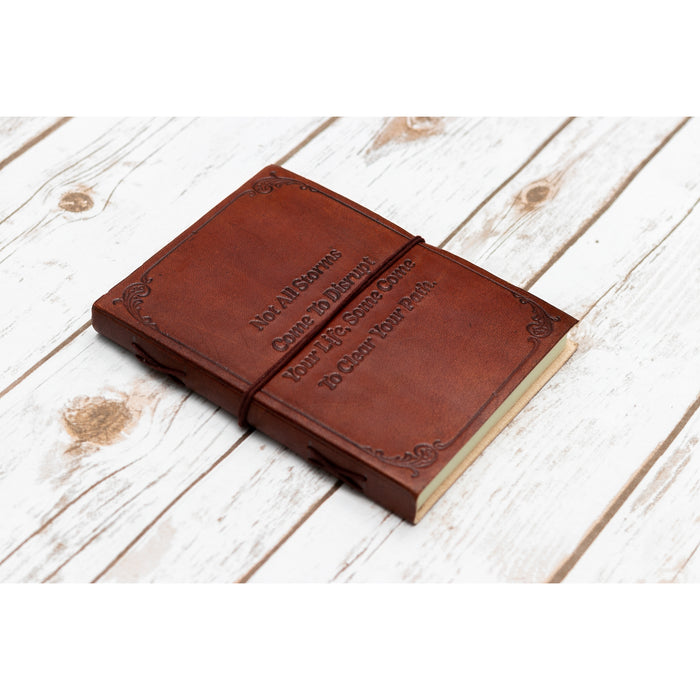 Leather Journal - Not All Storms Come to Disrupt