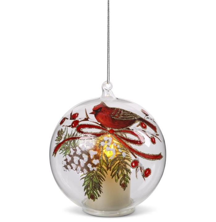 LED Cardinal Ornament