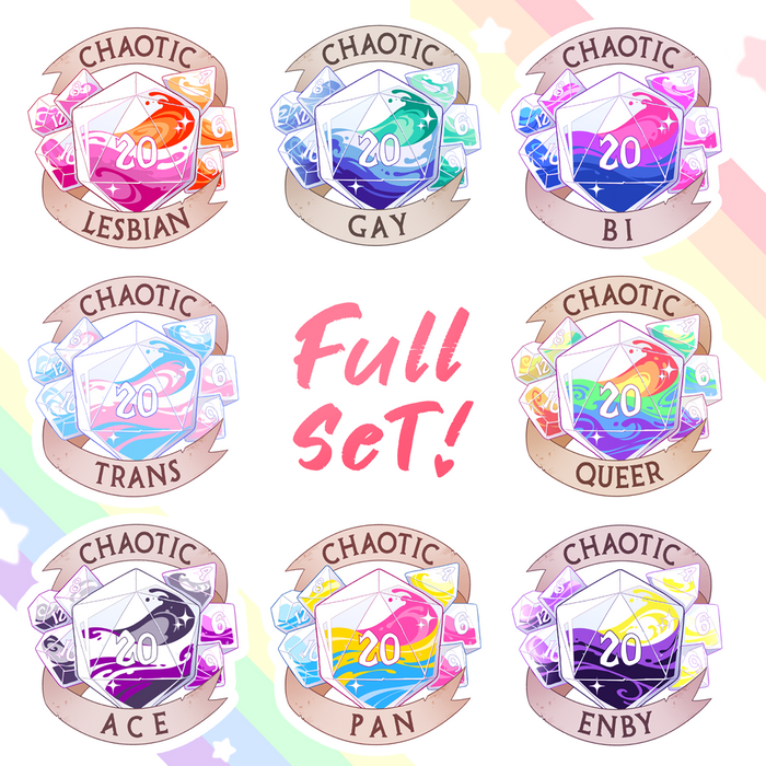 LGBT RPG Sticker Sheet