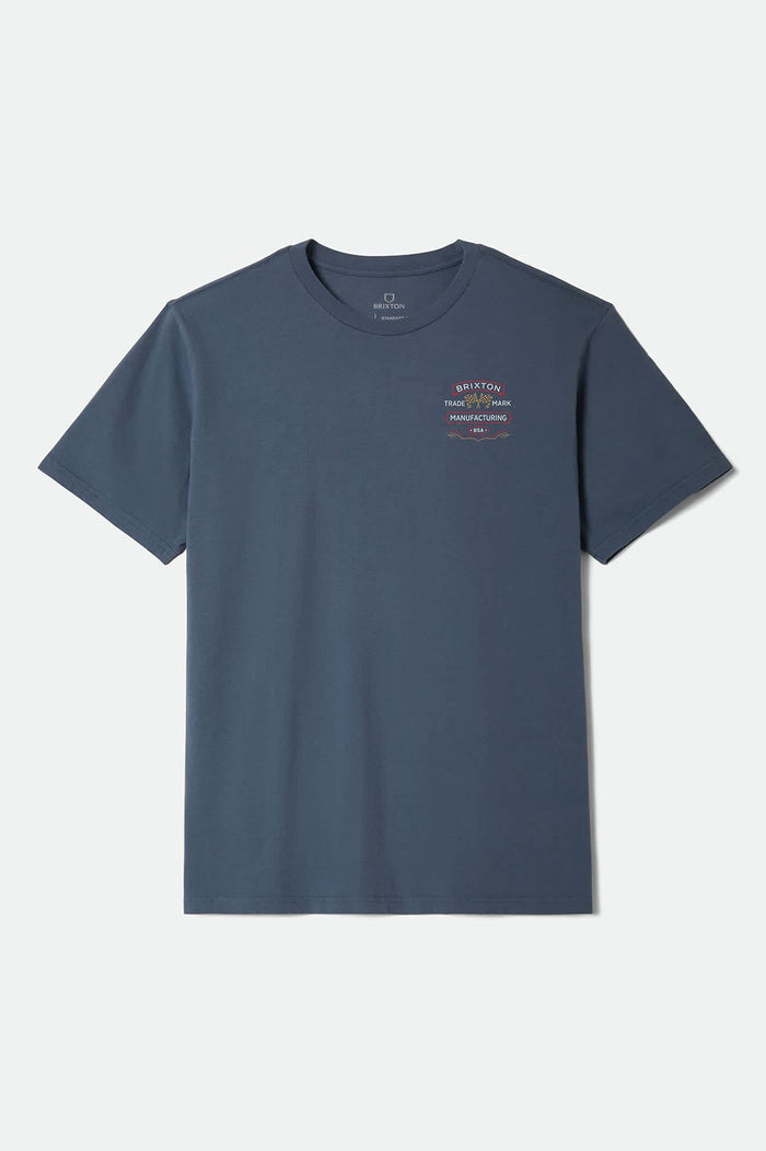 Men's Liberty Mark Short Sleeve Standard T-Shirt in the color Navy - Front Product View