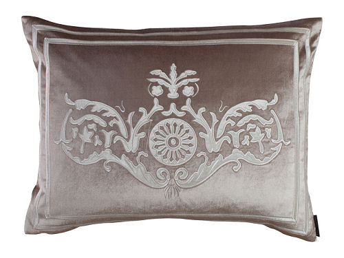 Lili Alessandra Paris Champagne with Ivory Velvet Standard Pillow 20"x26"